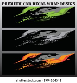 Car wrap graphic racing abstract background for wrap and vinyl sticker