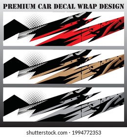 Car wrap graphic racing abstract background for wrap and vinyl sticker