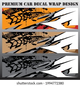 Car wrap graphic racing abstract background for wrap and vinyl sticker