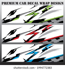 Car wrap graphic racing abstract background for wrap and vinyl sticker