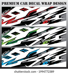 Car wrap graphic racing abstract background for wrap and vinyl sticker