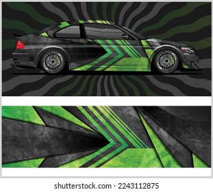 Car wrap graphic racing abstract background