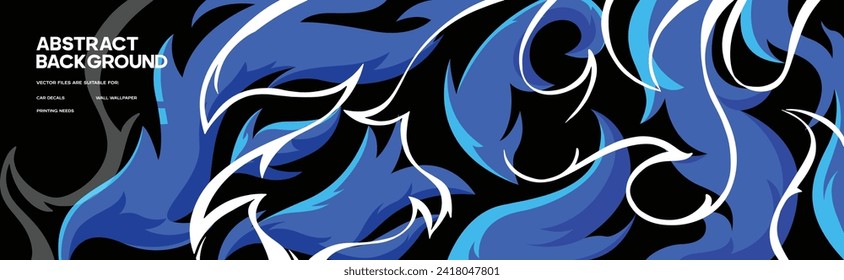 Car wrap graphic racing abstract background