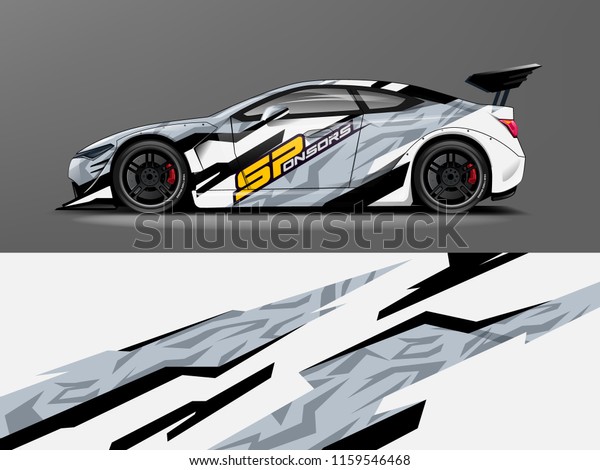 Car wrap graphic racing abstract strip and\
background for car wrap and vinyl\
sticker