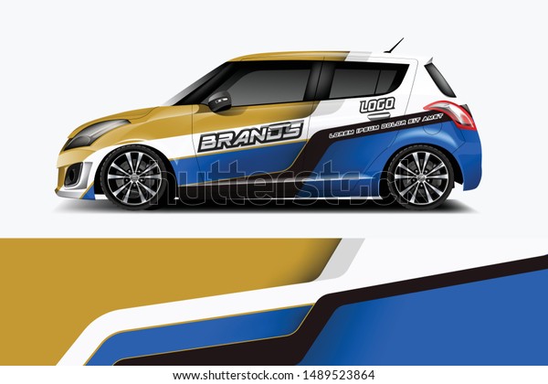 Car wrap graphic racing abstract\
strip and background for car wrap and vinyl sticker\
dekal