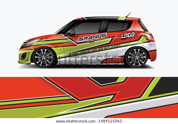 Car wrap graphic racing abstract\
strip and background for car wrap and vinyl sticker\
dekal\
