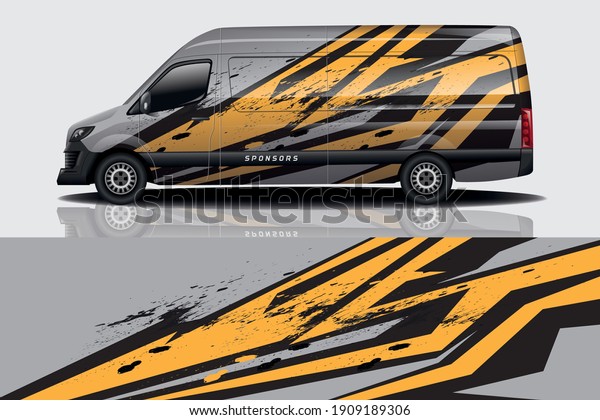 Car wrap graphic racing abstract background for\
wrap and vinyl sticker