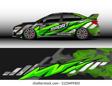 Car wrap graphic racing background for wrap and vinyl sticker