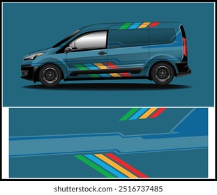 Envoltura de coche gráfico de carreras Diseño de envoltura de coche