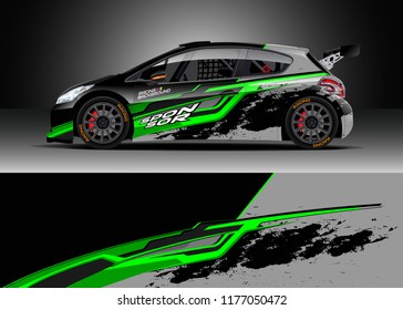 Car wrap graphic vector. Abstract stripe racing background kit designs for wrap vehicle, race car, rally, adventure and livery