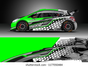 Car wrap graphic vector. Abstract stripe racing background kit designs for wrap vehicle, race car, rally, adventure and livery