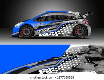 Car wrap graphic vector. Abstract stripe racing background kit designs for wrap vehicle, race car, rally, adventure and livery
