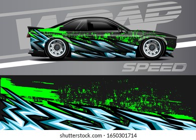 car wrap graphic vector, abstract background