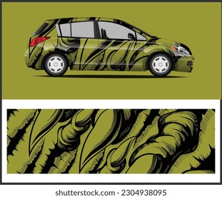 car wrap  graphics, Car decal graphic vector