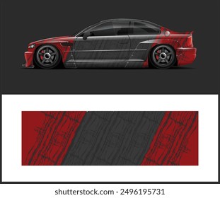Car wrap graphics for vehicle wrap and vinyl sticker design