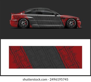 Car wrap graphics for vehicle wrap and vinyl sticker design