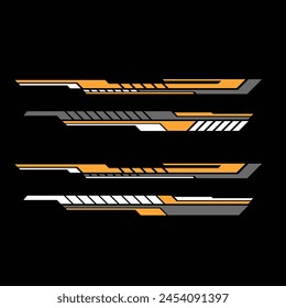 car wrap line strip decal design vector