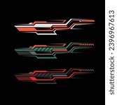 car wrap livery decal design vector. modern car stickers
