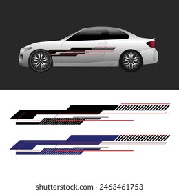 car wrap livery decal design vector. modern car stickers
