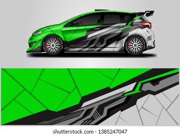 Car wrap livery decal  vector , supercar, rally, drift . Graphic abstract stripe racing background . Eps 10 