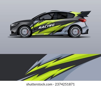 diseño de livery de envoltura de coches. vectores de archivos imprimibles eps 10