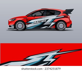 car wrap livery design. printable file vector eps 10