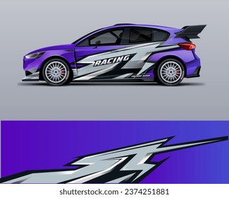car wrap livery design. printable file vector eps 10