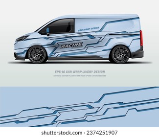 car wrap livery design. printable file vector eps 10