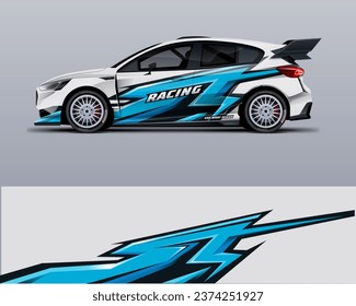 car wrap livery design. printable file vector eps 10