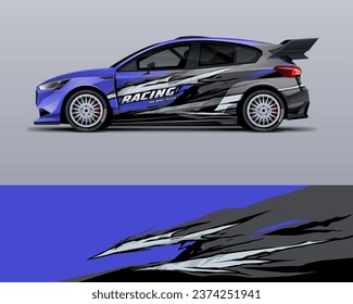 diseño de livery de envoltura de coches. vectores de archivos imprimibles eps 10