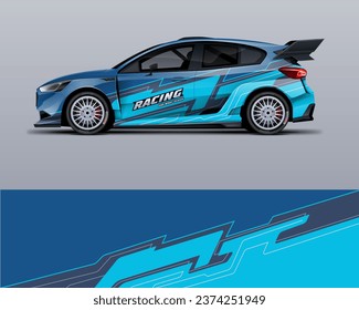 car wrap livery design. printable file vector eps 10
