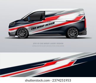 car wrap livery design. printable file vector eps 10