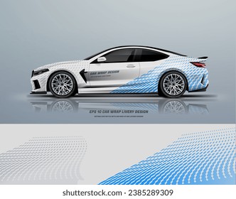 Diseño de la línea de ajuste del coche con archivo imprimible por debajo de los pasos vectoriales