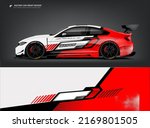 Car wrap livery design Racing sport car background printable file.