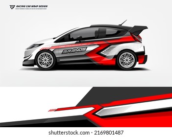 Car wrap livery design Racing sport car background printable file.