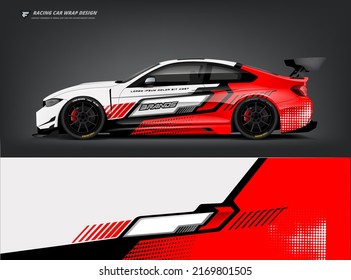 Car wrap livery design Racing sport car background printable file.