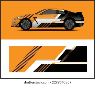car Wrap Livery design. Ready print wrap design for full wrap