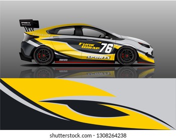 Car Wrap Livery Design. Sport car livery design in vector eps format ready for decal  sticker and wrap