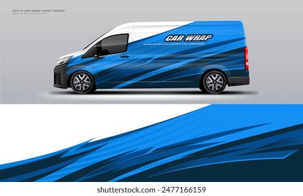 Car wrap livery design for van vector eps 10 printable file