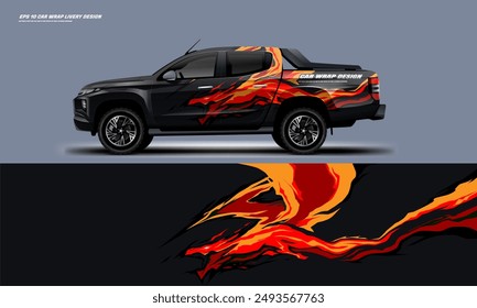 Car Wrap Livery Design Vektorgrafik Datei eps 10 eps