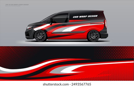 Car Wrap livery design vector file eps 10 eps