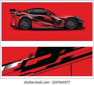 Car wrap livery vector design