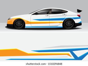 car wrap modern abstract vector design sticker background. eps10