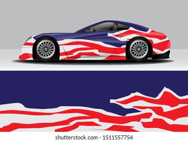 car wrap modern abstract vector design sticker background. eps10