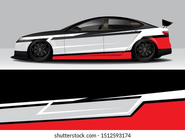 car wrap racing abstract modern vector design sticker. eps10