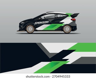 Car wrap racing vector design