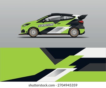 Envoltura de coche de carreras de diseño de Vector