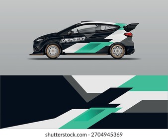 Envoltura de coche de carreras de diseño de Vector
