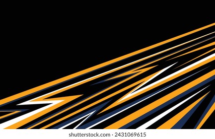 Car wrap sharp stripes racing sticker background