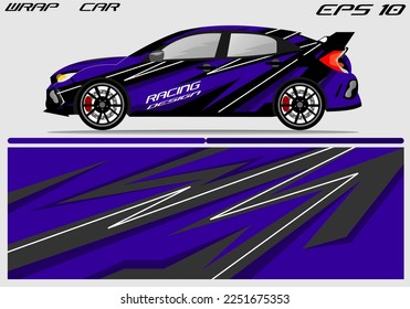 Diseño de pegatinas de envoltura de coches. Carreras abstractas y antecedentes deportivos para el uso diario de la liviana de carreras o de la pegatina de vinilo de coches